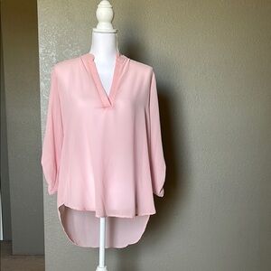 Mimi Chica Elegant Pink Women's Top, size Large